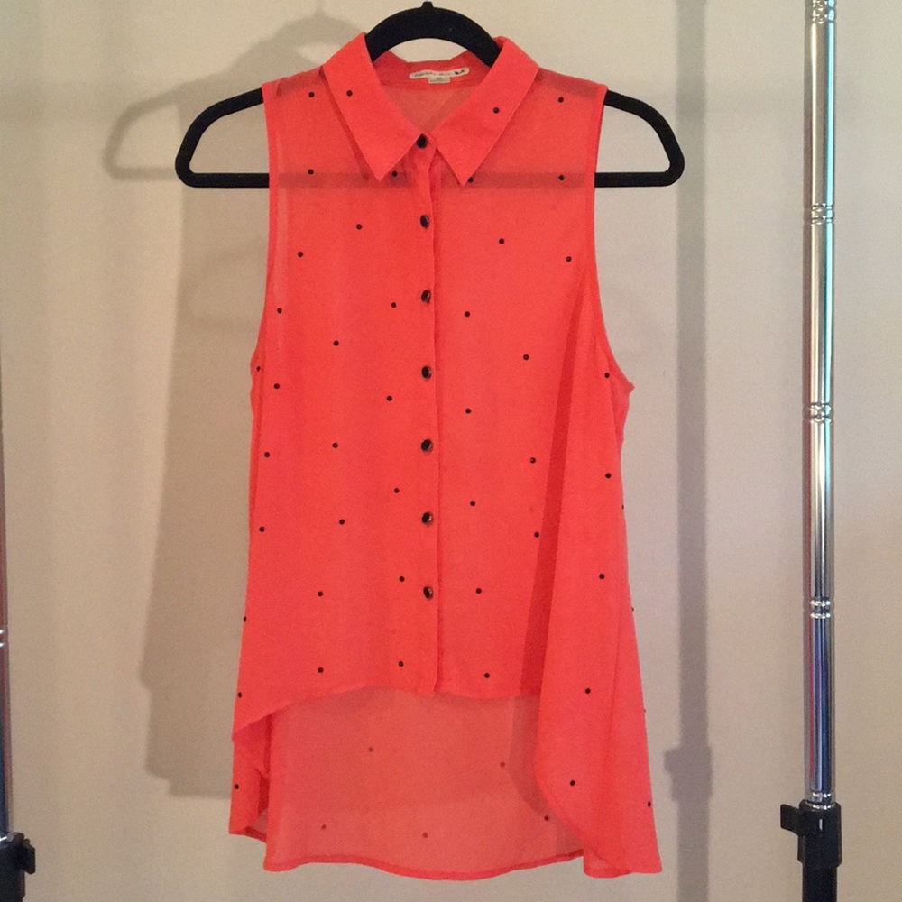 Sheer button down